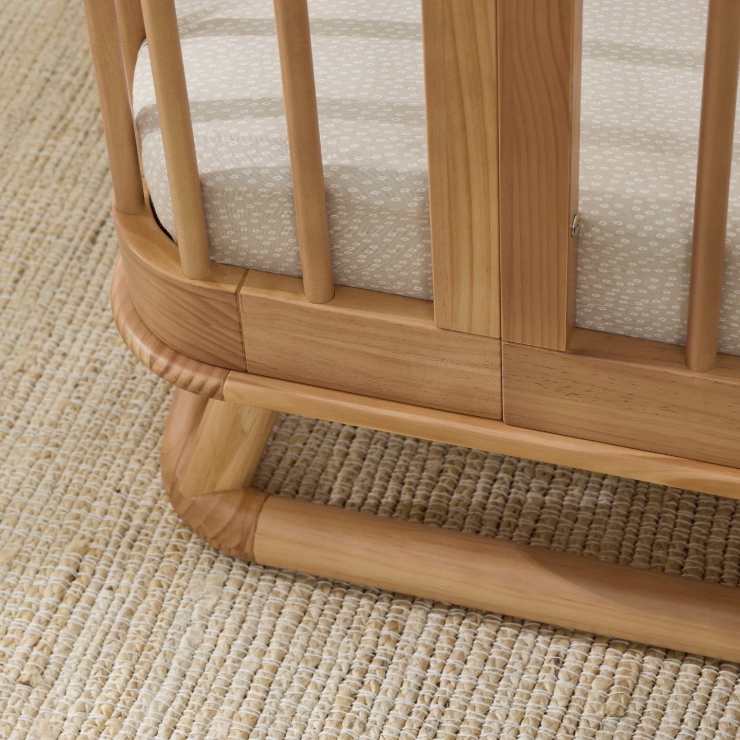 Luca Sustainable Timber Cot in Natural
