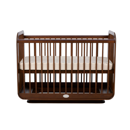 Ollie Sustainable Timber Cot in Walnut