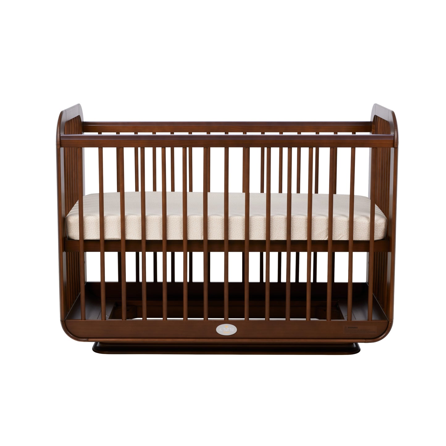 Ollie Sustainable Timber Cot in Walnut