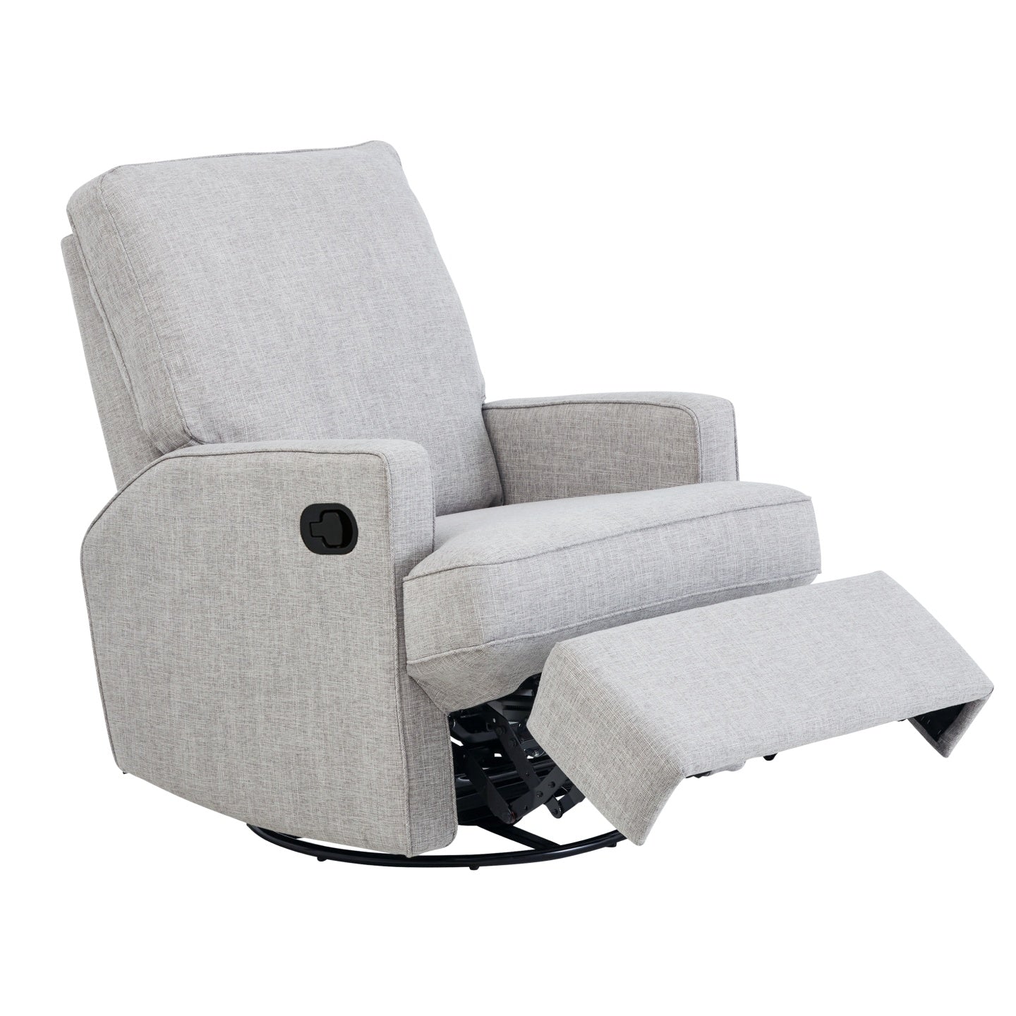 Quinn Recliner Glider Nursery Chair in Pure Grey