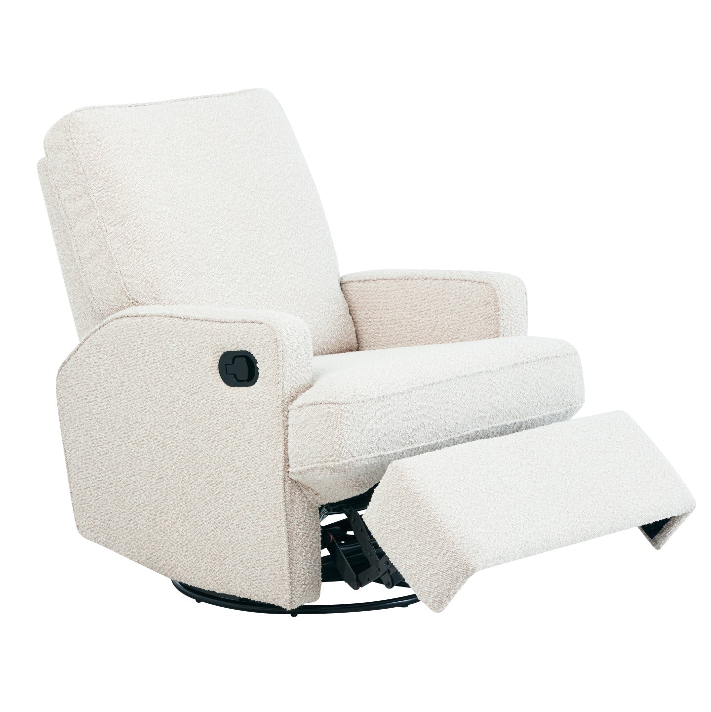 Quinn Recliner Glider Nursery Chair in Vanilla Bouclé