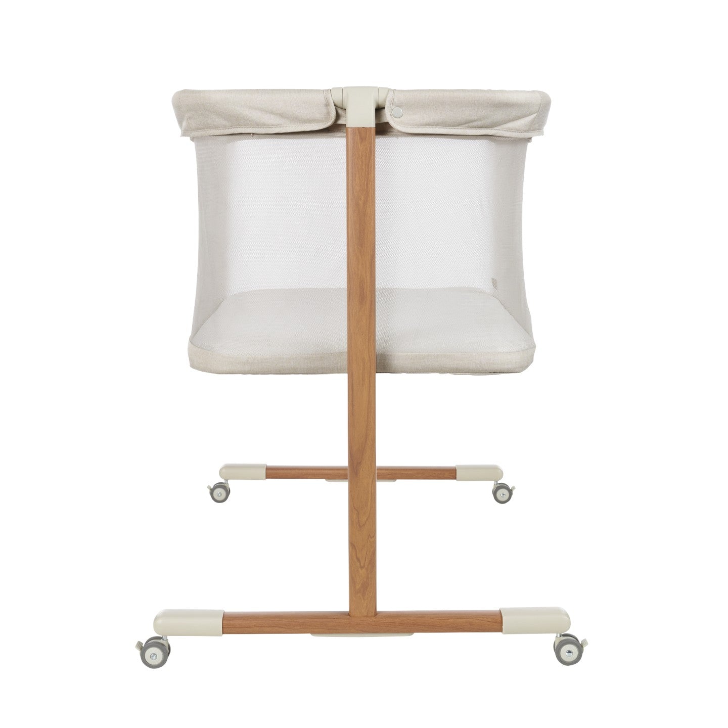Zizee Bassinet in Scandi Walnut and Ecru
