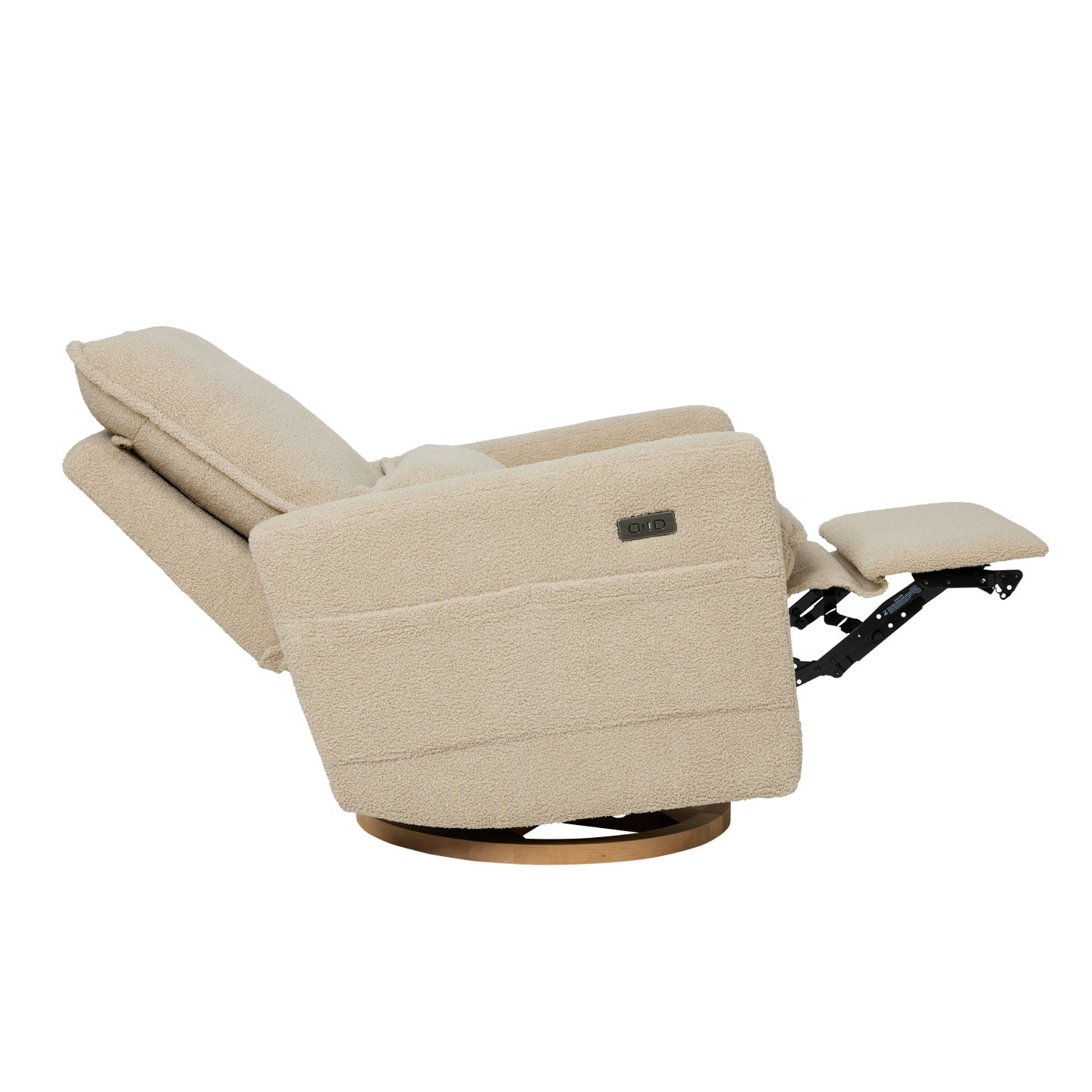 Frankie Electric Recliner Glider Nursery Chair in Taupe Teddy