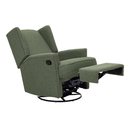 Chelsea Recliner Glider Chair in Olive Bouclé