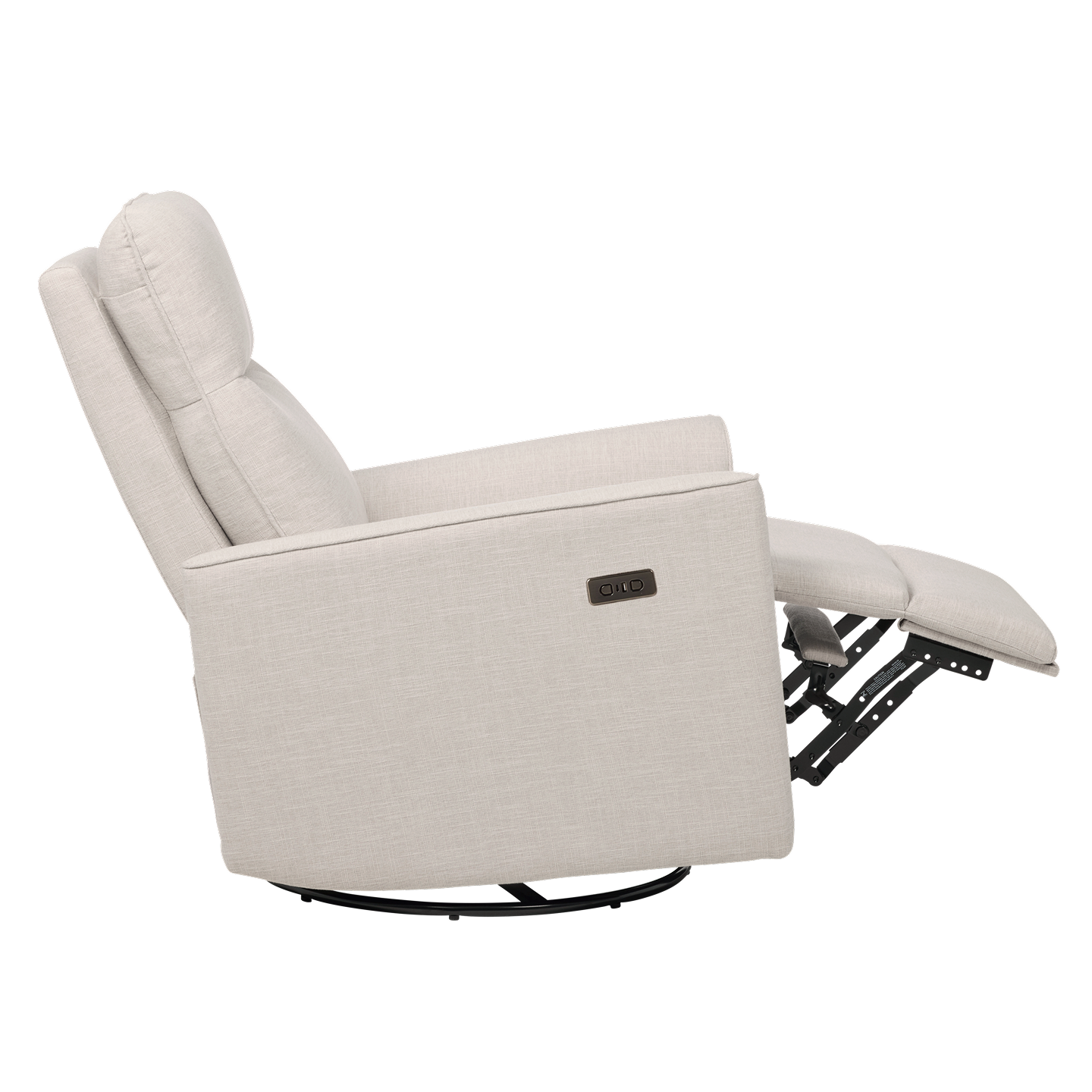 Felix Electric Recliner Glider Chair with USB in Egg Shell