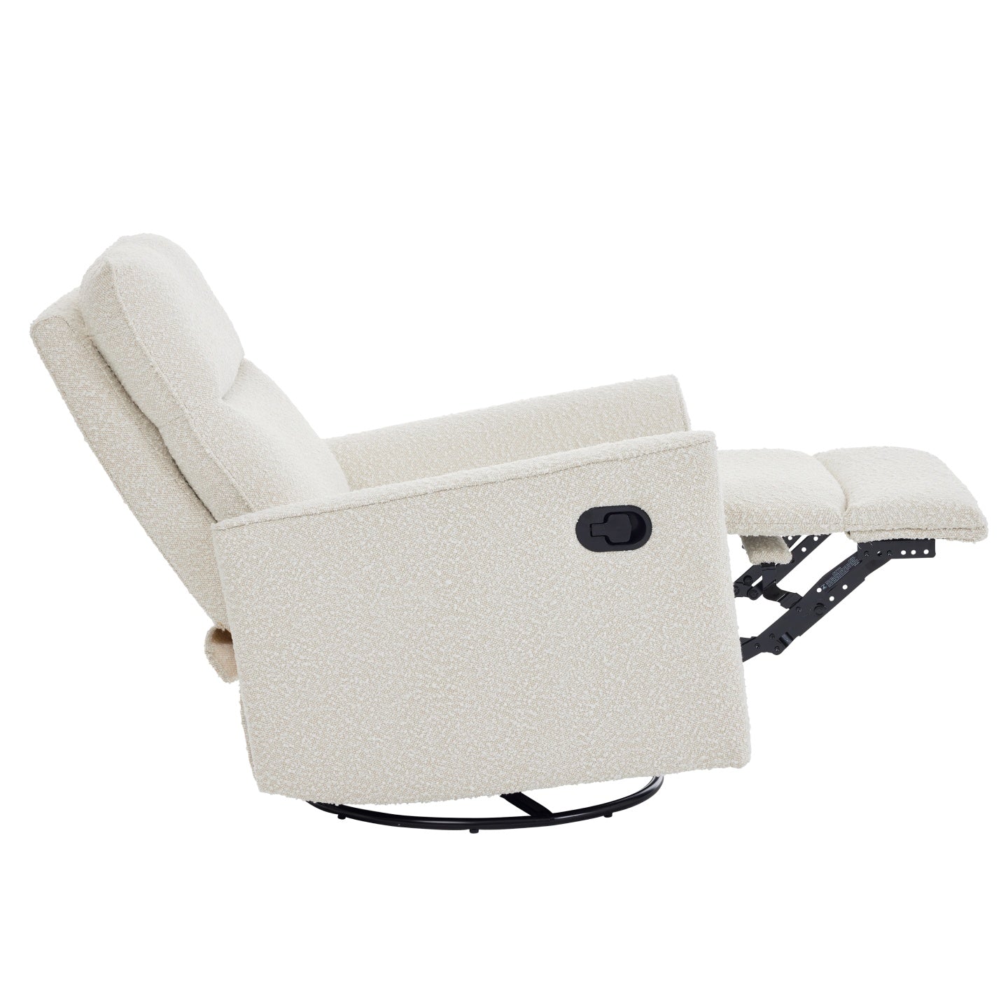 Felix Recliner Glider Nursery Chair in Vanilla Bouclé