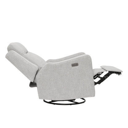 Henry Electric Recliner Glider Chair with USB in Pure Grey