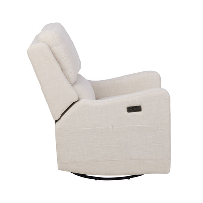 Henry Plus Massage & Heat Nursing Chair in Eggshell