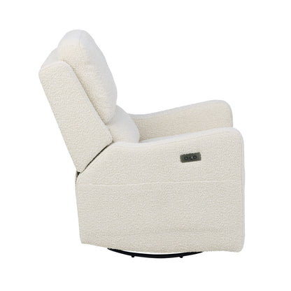 Henry Plus Massage & Heat Nursing Chair in Vanilla Bouclé