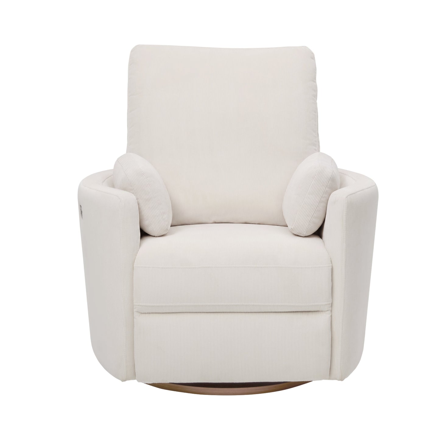 Lola Electric Recliner Glider Nursery Chair in Coconut Corduroy