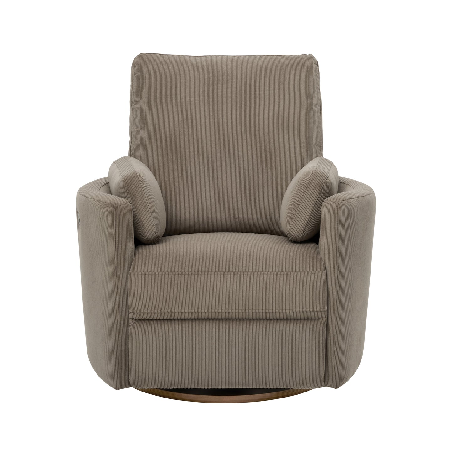 Lola Electric Recliner Glider Nursery Chair in Mocha Corduroy