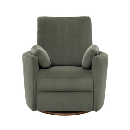 Lola Electric Recliner Glider Nursery Chair in Olive Corduroy