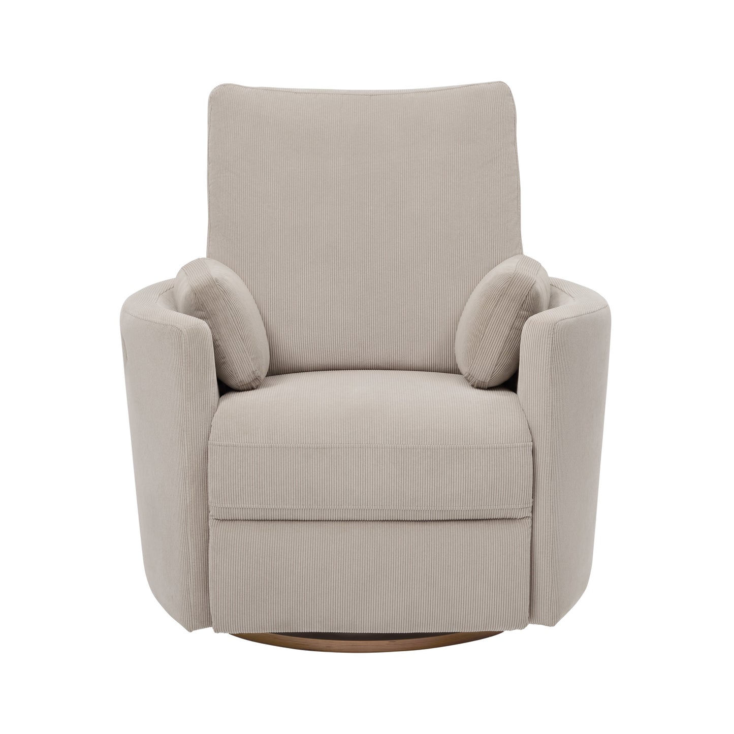 Lola Electric Recliner Glider Nursery Chair in Taupe Corduroy