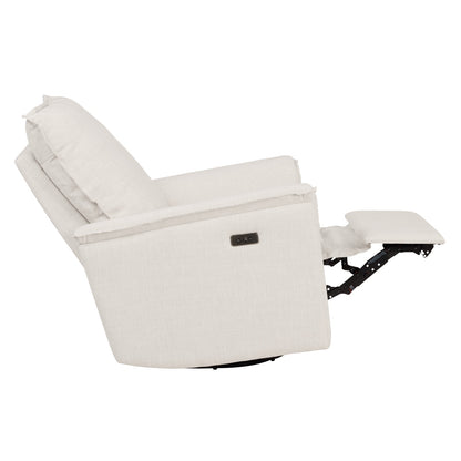 Louie Electric Recliner Glider Nursery Chair in Eggshell