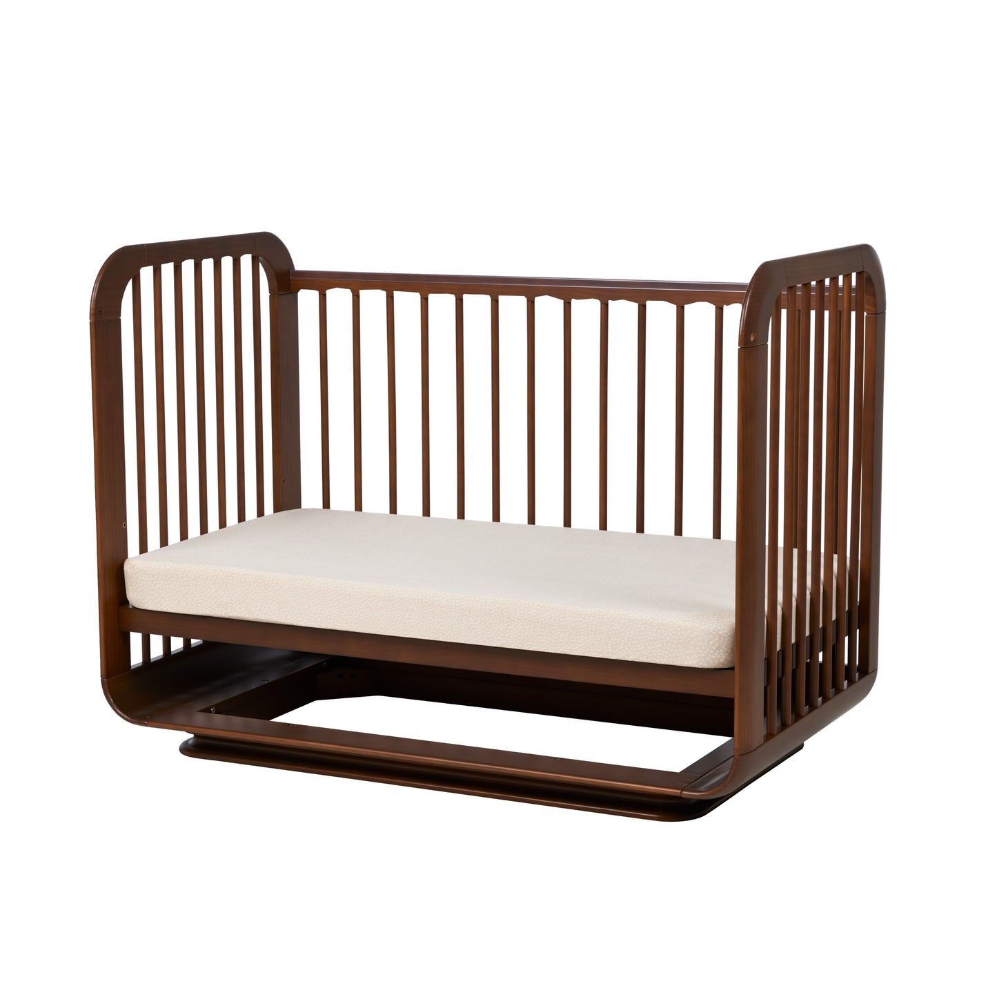 Ollie Sustainable Timber Cot in Walnut