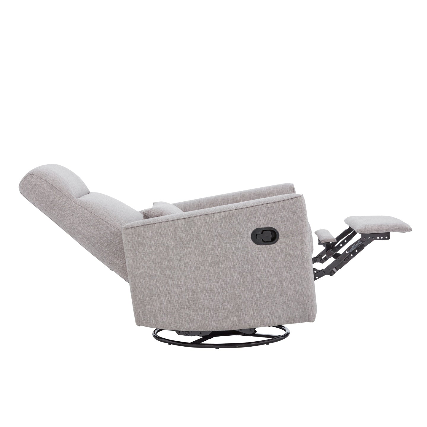 Paige Recliner Glider Nursing Chair in Pure Grey