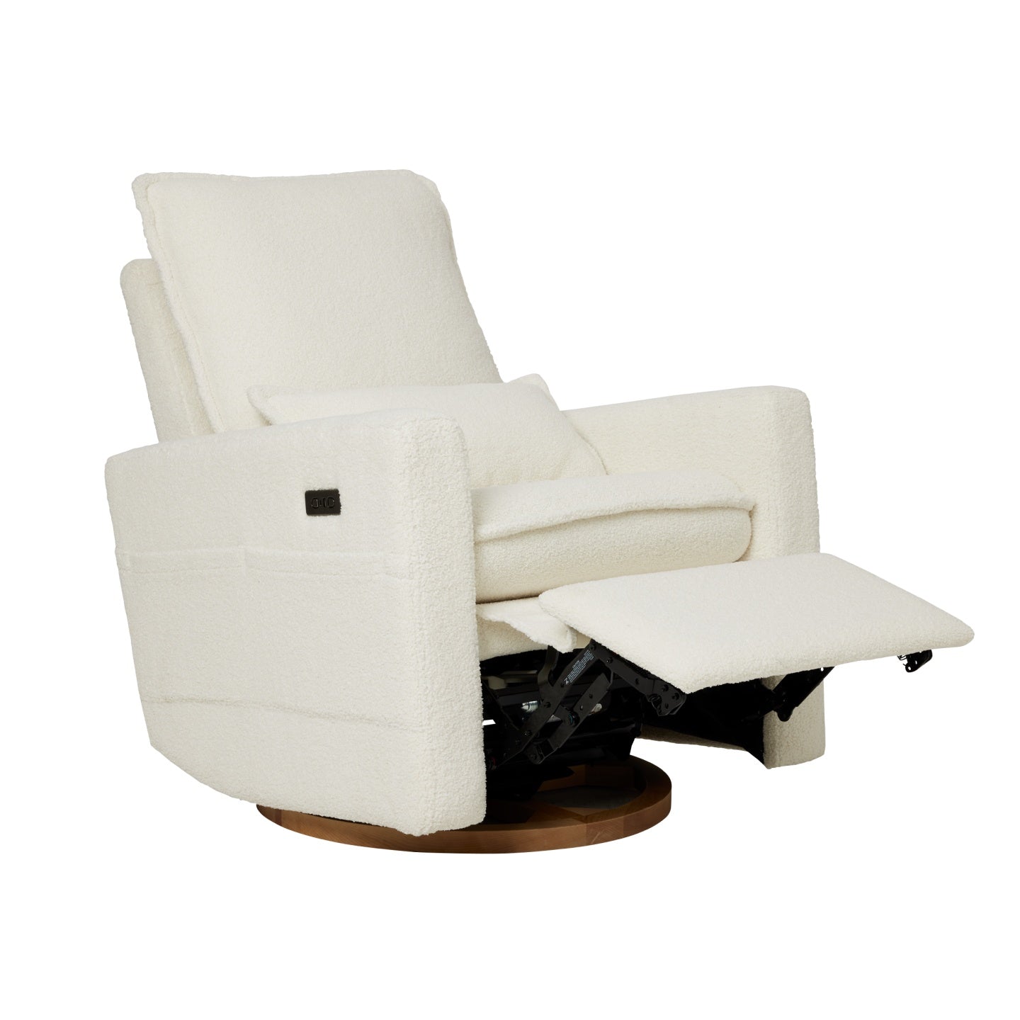 Frankie Electric Recliner Glider Nursery Chair in Coconut Teddy