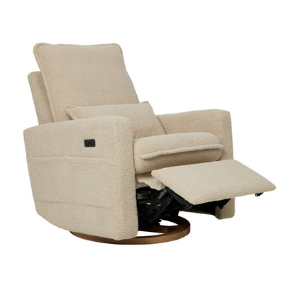 Frankie Electric Recliner Glider Nursery Chair in Taupe Teddy