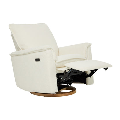 Louie Electric Recliner Glider Nursery Chair in Coconut Teddy