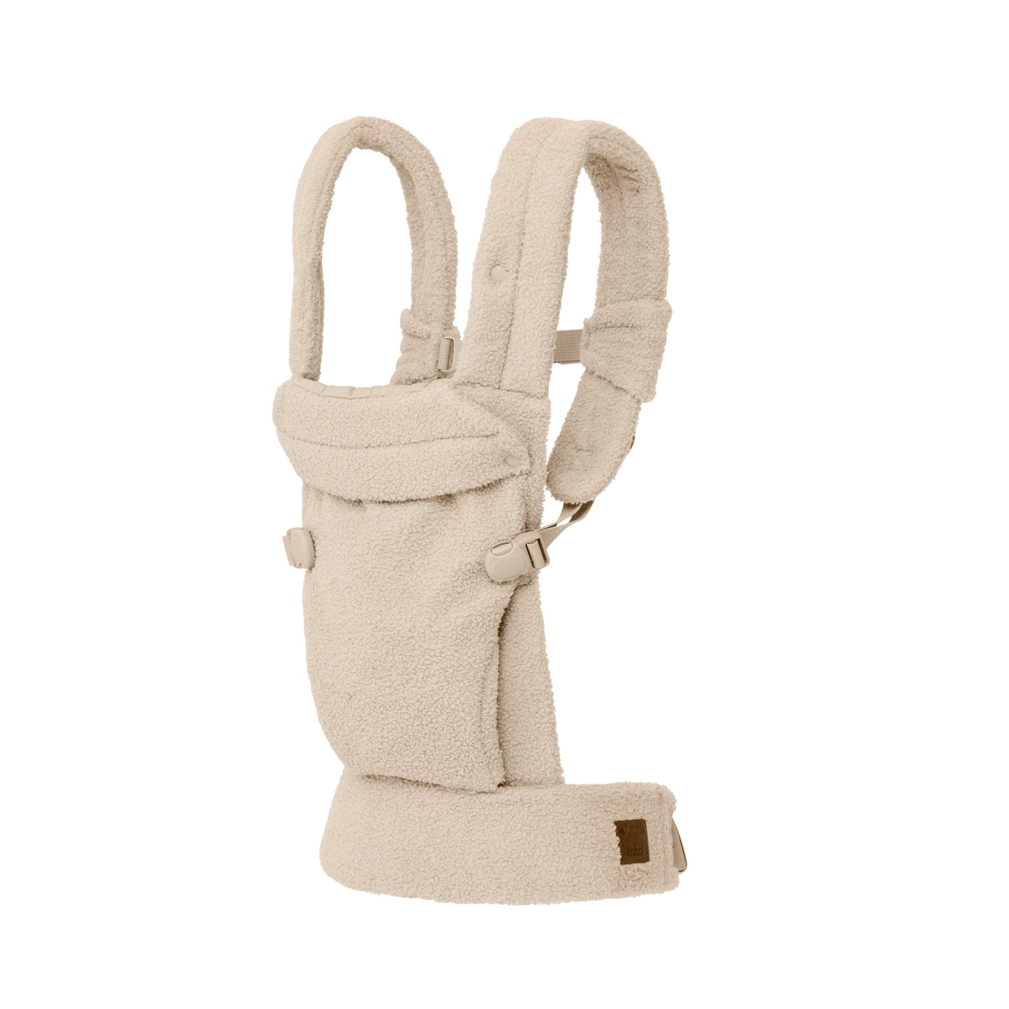 Boba Auri Baby Carrier in Taupe Teddy Fleece