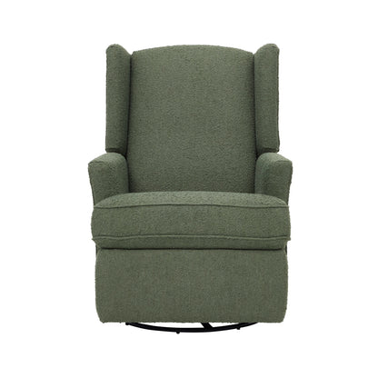 Chelsea Recliner Glider Chair in Olive Bouclé