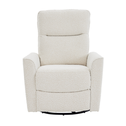 Felix Electric Recliner Glider Chair with USB in Vanilla Bouclé