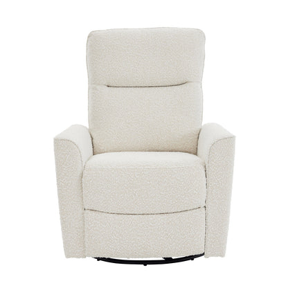 Felix Recliner Glider Nursery Chair in Vanilla Bouclé