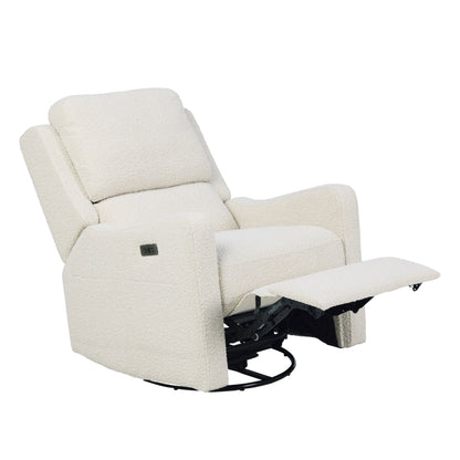 Henry Plus Massage & Heat Nursing Chair in Vanilla Bouclé