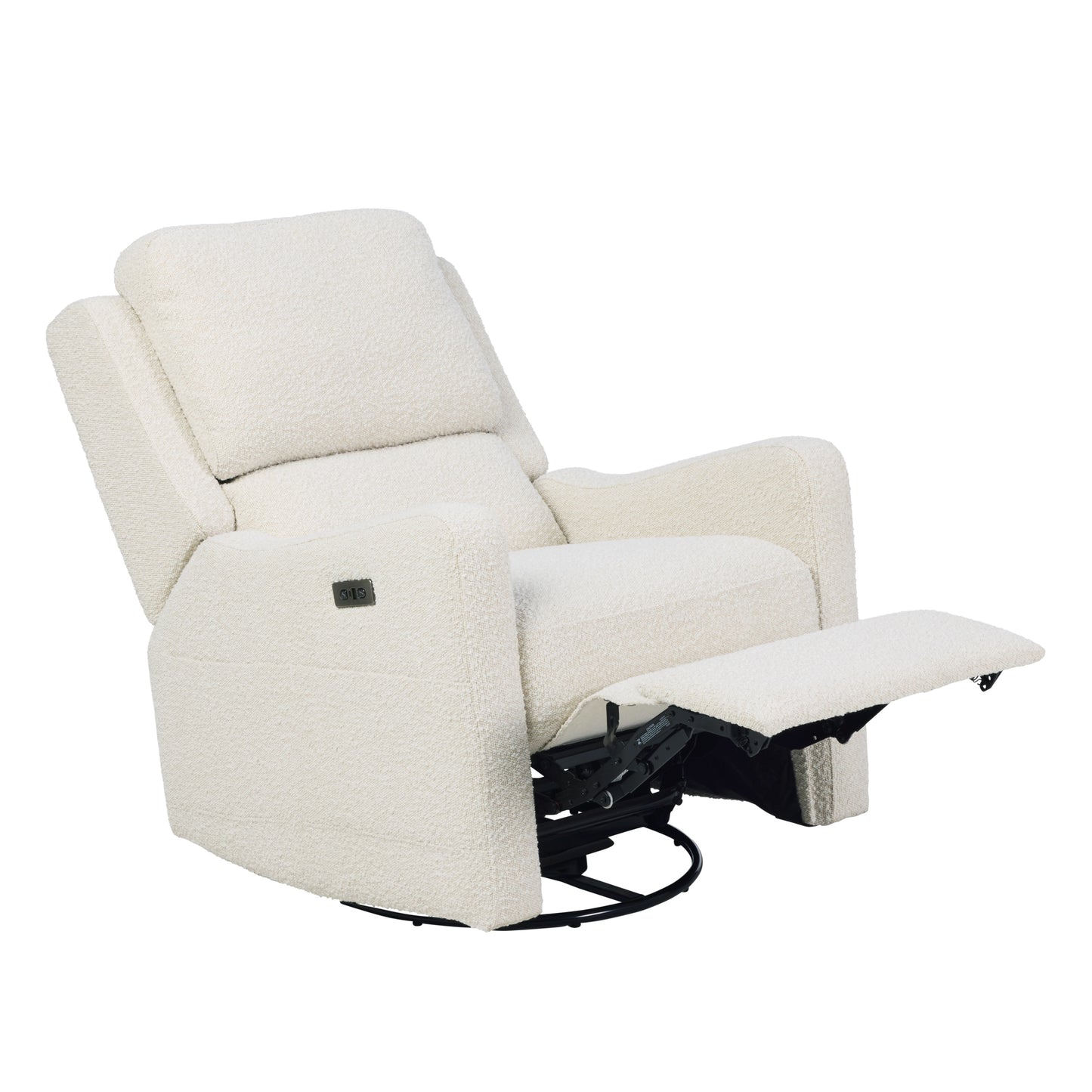 Henry Plus Massage & Heat Nursing Chair in Vanilla Bouclé