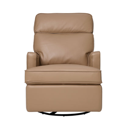 Leo Electric Recliner Glider Chair with USB in Palomino Leather