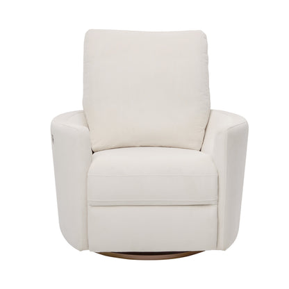 Lola Electric Recliner Glider Nursery Chair in Coconut Corduroy