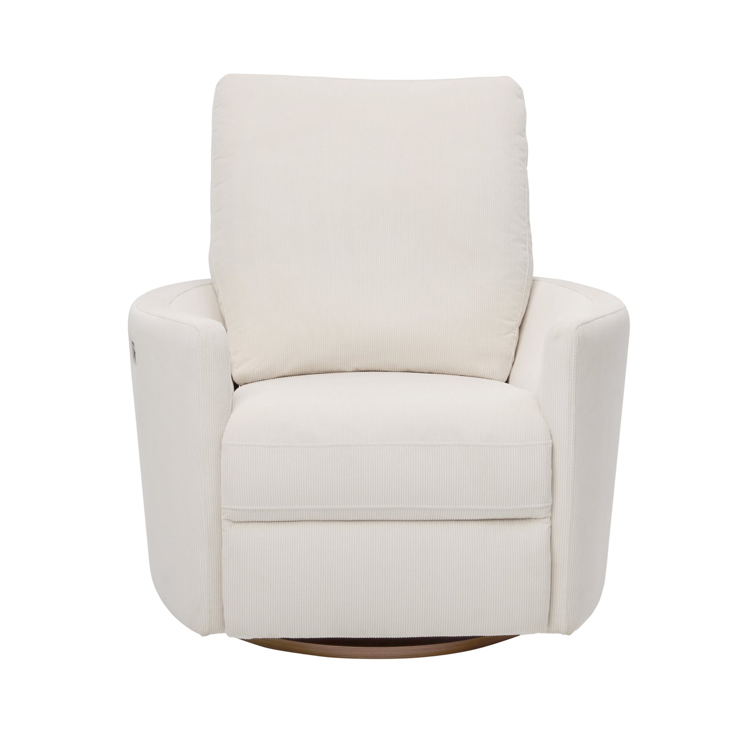 Lola Electric Recliner Glider Nursery Chair in Coconut Corduroy