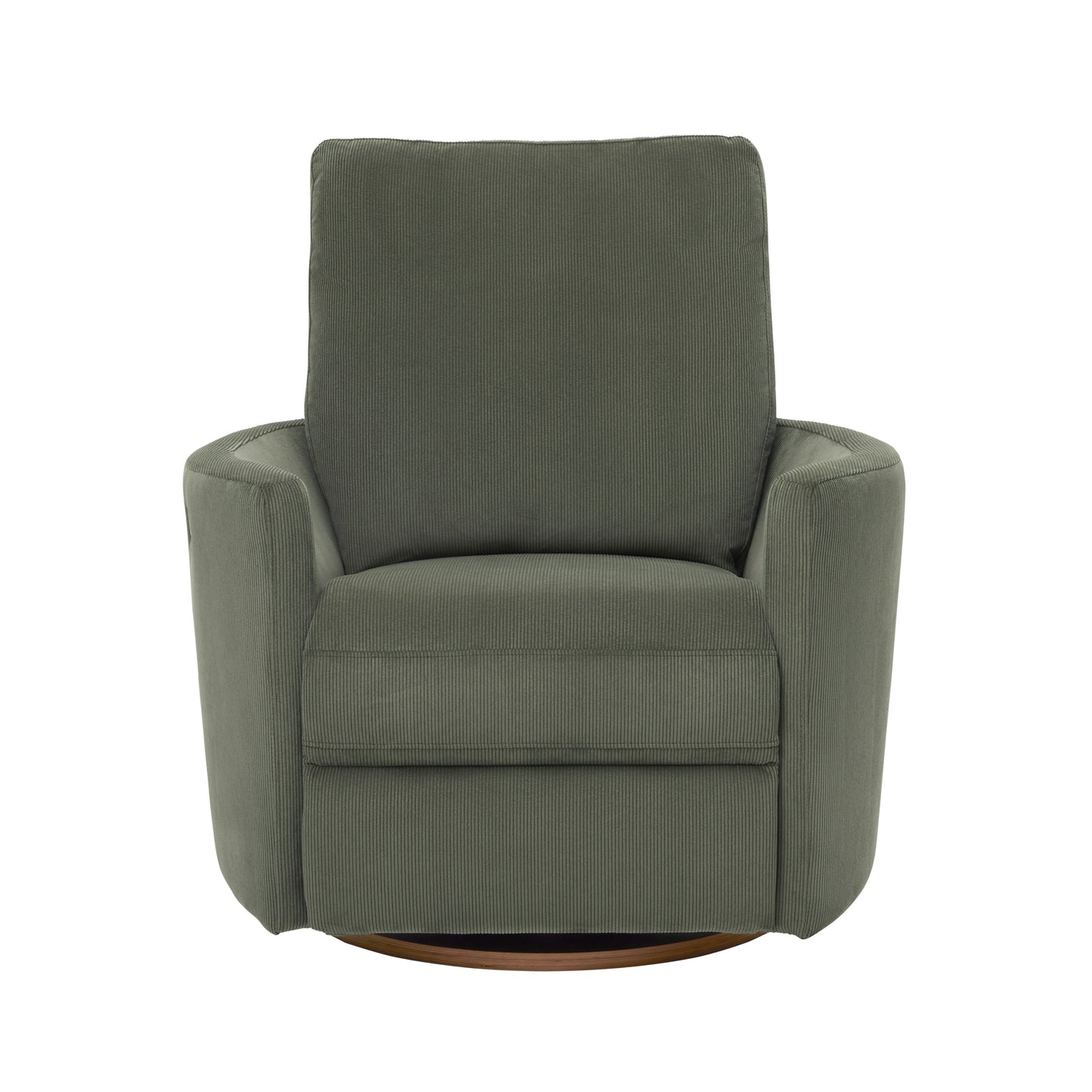 Lola Electric Recliner Glider Nursery Chair in Olive Corduroy