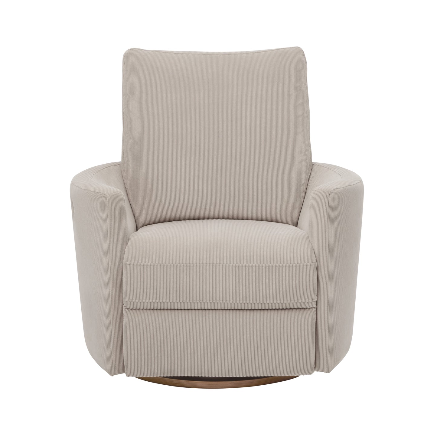 Lola Electric Recliner Glider Nursery Chair in Taupe Corduroy