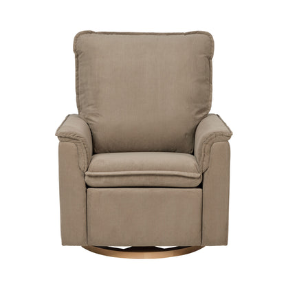 Louie Electric Recliner Glider Nursery Chair in Mocha Corduroy