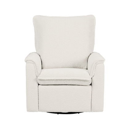 Louie Electric Recliner Glider Nursery Chair in Vanilla Bouclé