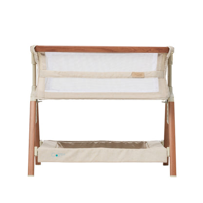 Mini CoZee Breeze Plus Toy Bassinet in Scandi Walnut & Ecru