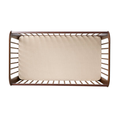 Ollie Sustainable Timber Cot in Walnut