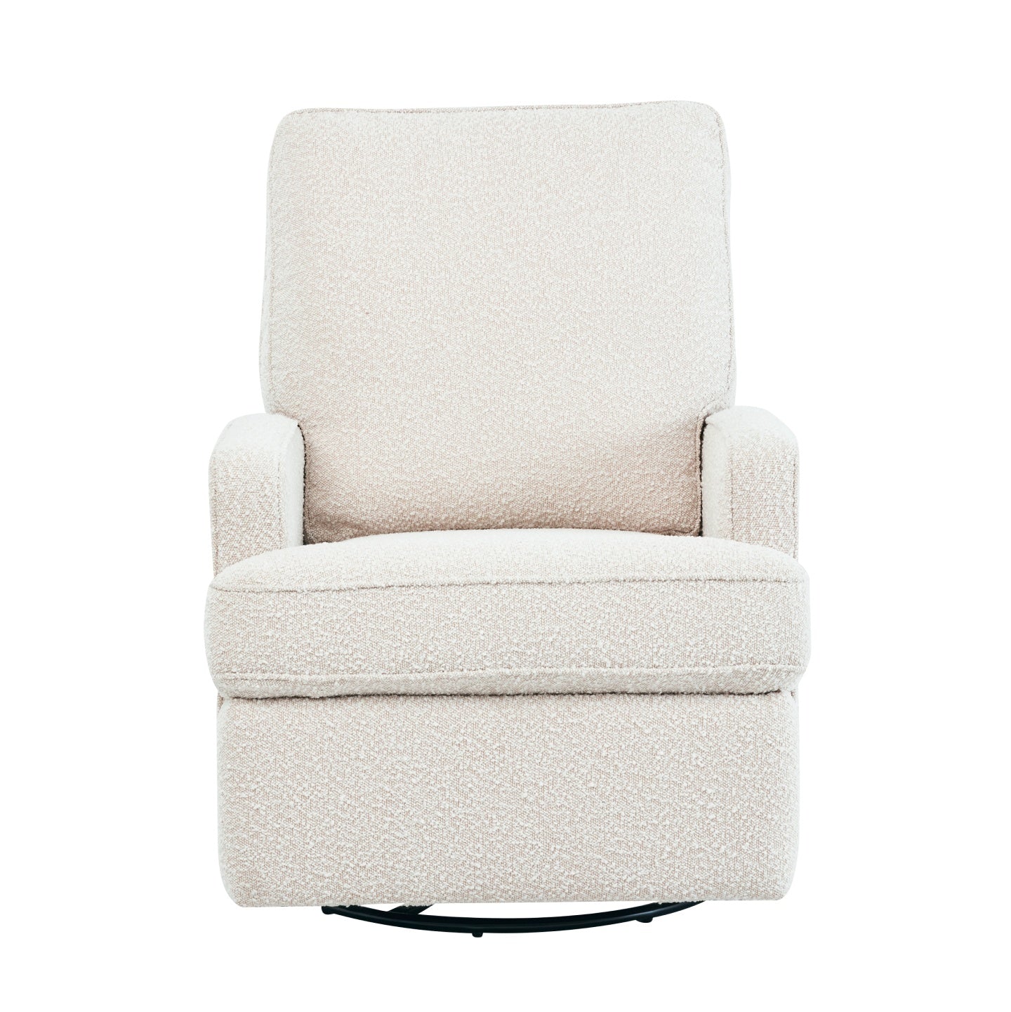 Quinn Recliner Glider Nursery Chair in Vanilla Bouclé