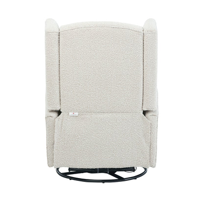Chelsea Electric Recliner Glider Chair with USB in Vanilla Bouclé