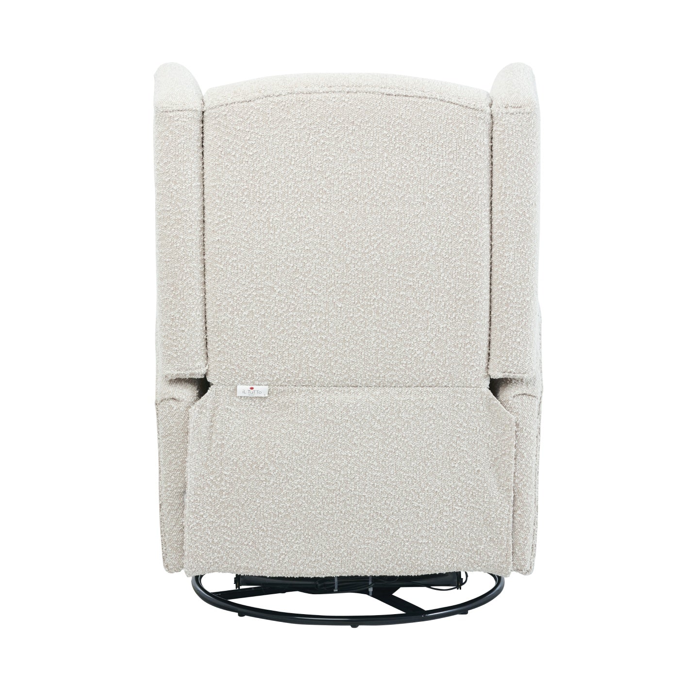 Chelsea Electric Recliner Glider Chair with USB in Vanilla Bouclé