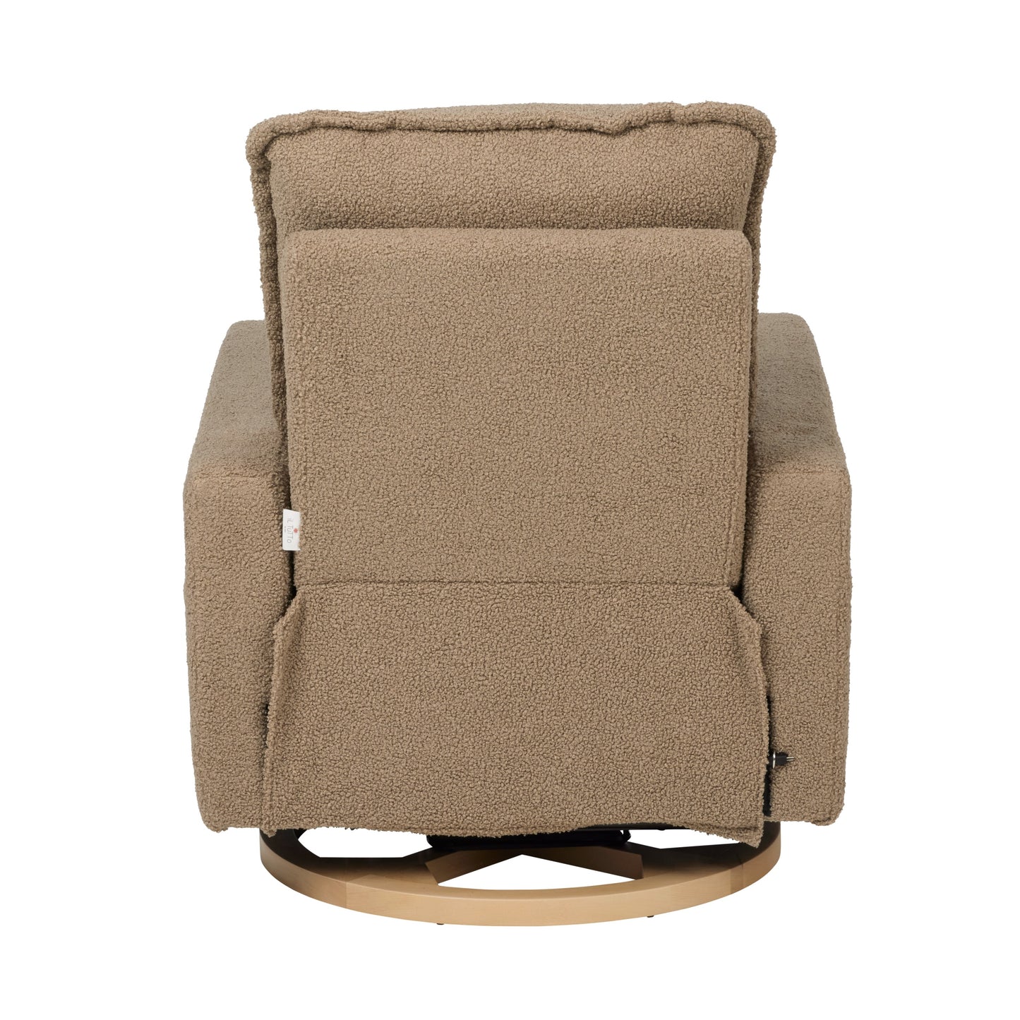 Frankie Electric Recliner Glider Nursery Chair in Mocha Teddy
