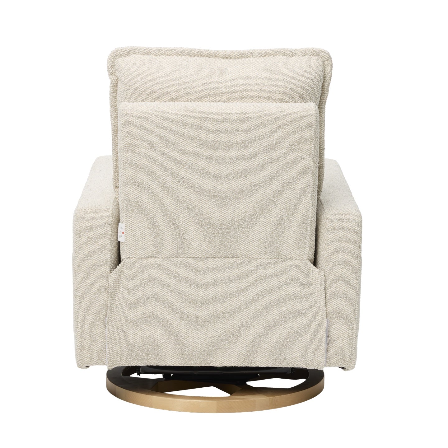 Frankie Electric Recliner Glider Nursery Chair in Light Beige Soft Tweed