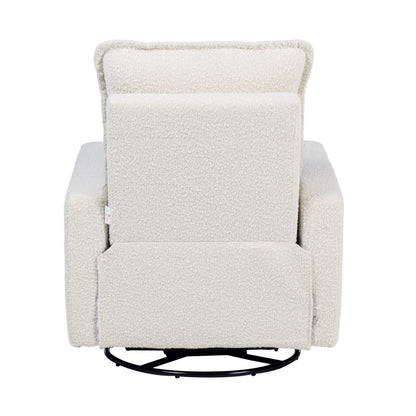 Frankie Electric Recliner Glider Nursery Chair in Vanilla Bouclé