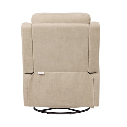 Henry Electric Recliner Glider Chair with USB in Latté