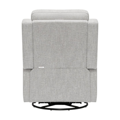 Henry Electric Recliner Glider Chair with USB in Pure Grey