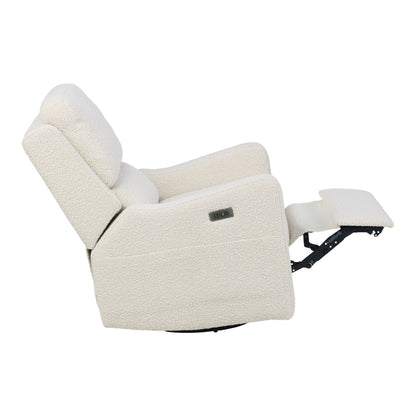 Henry Plus Massage & Heat Nursing Chair in Vanilla Bouclé