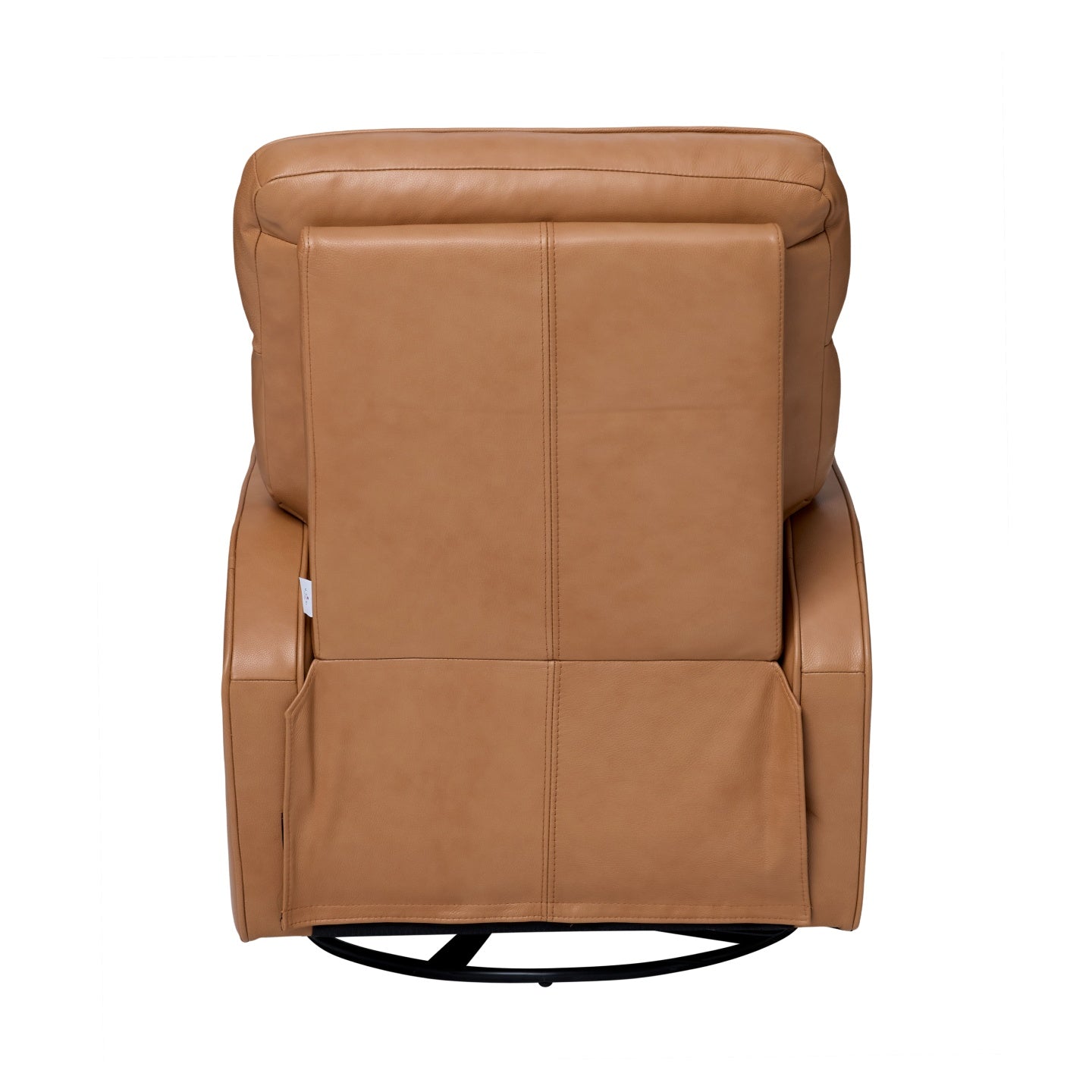 Leo Electric Recliner Glider Chair with USB in Tan Leather