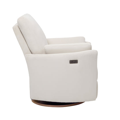 Lola Electric Recliner Glider Nursery Chair in Coconut Corduroy