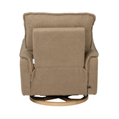 Louie Electric Recliner Glider Nursery Chair in Mocha Teddy